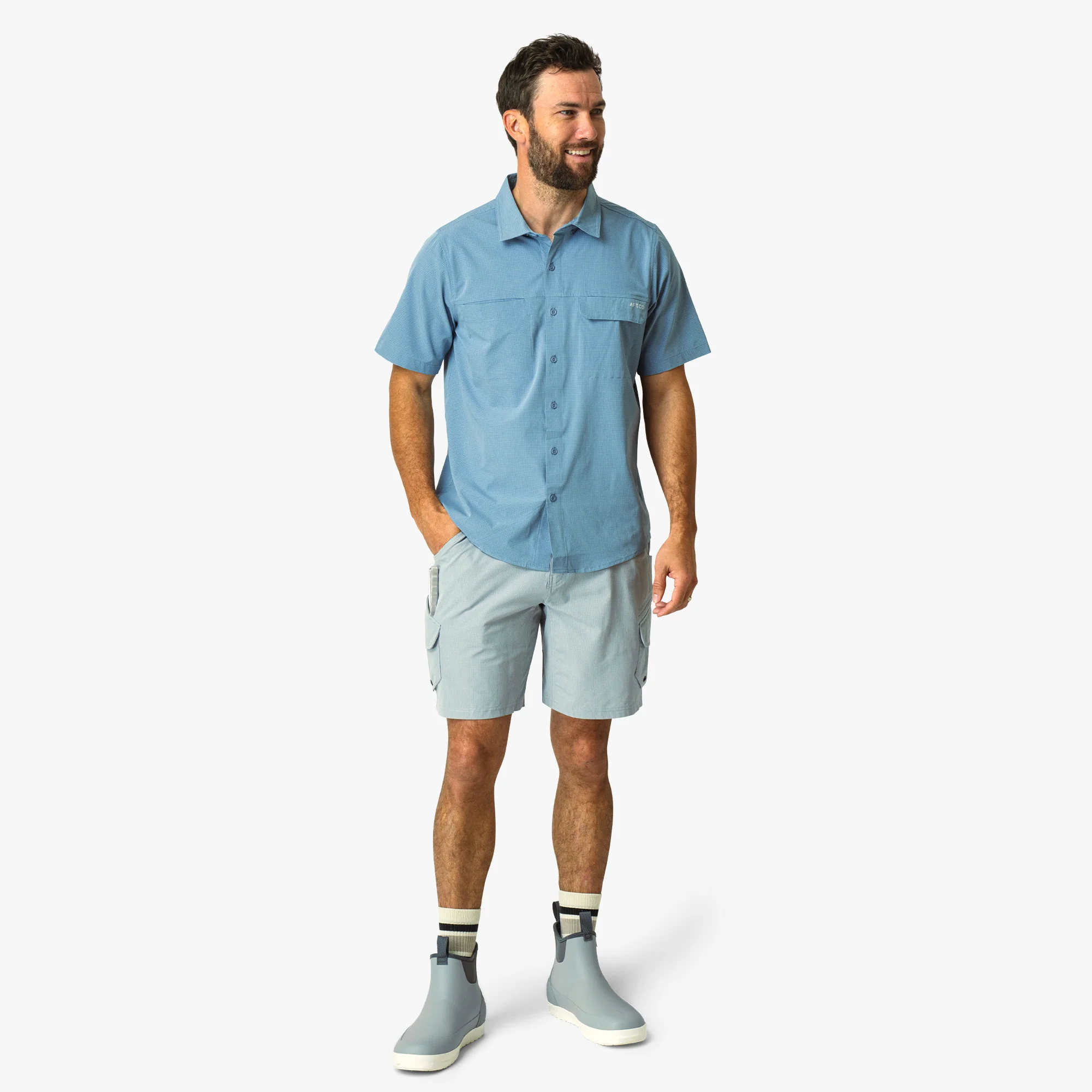Air-O Mesh SS Button Down Shirt - Image 23
