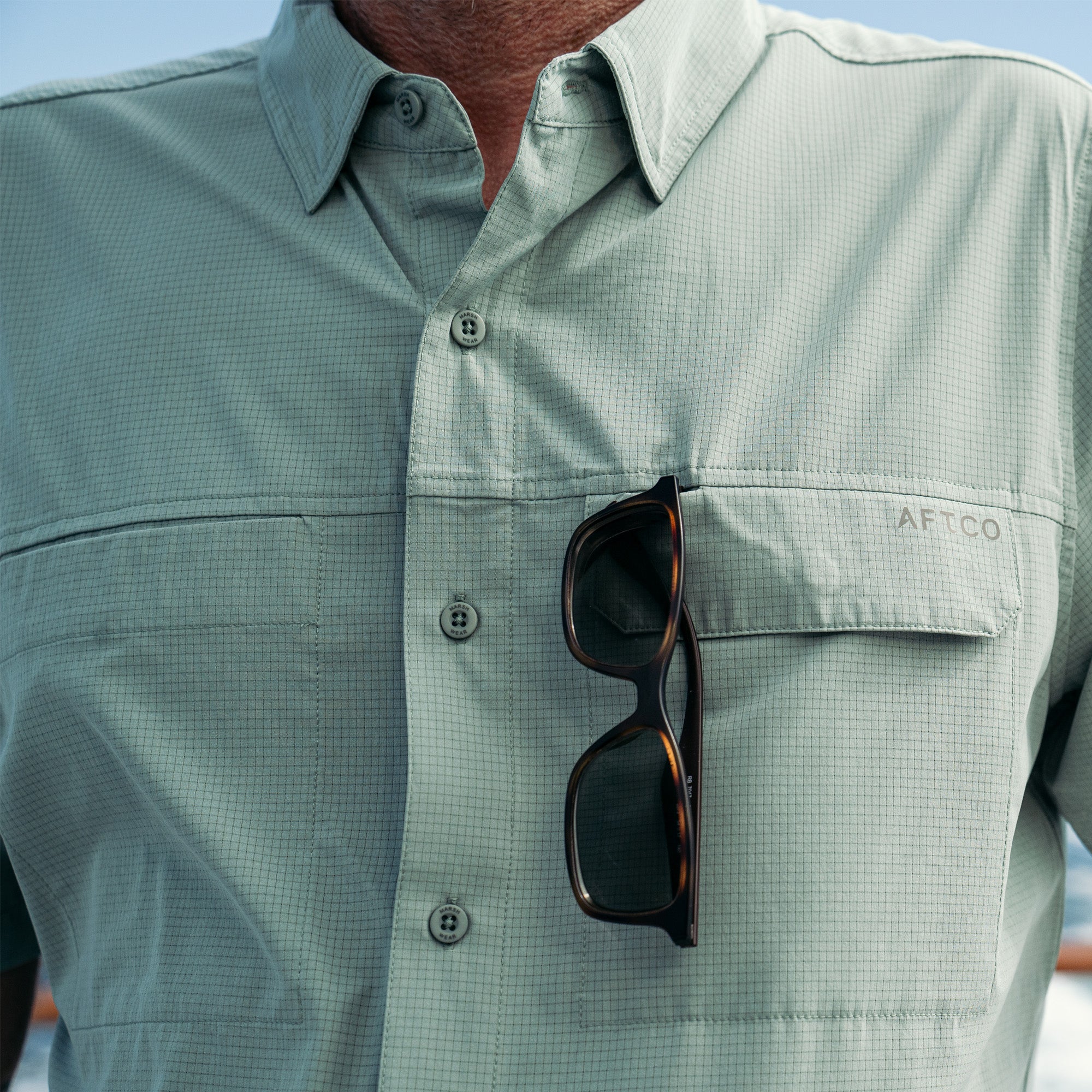 Air-O Mesh SS Button Down Shirt - Image 25