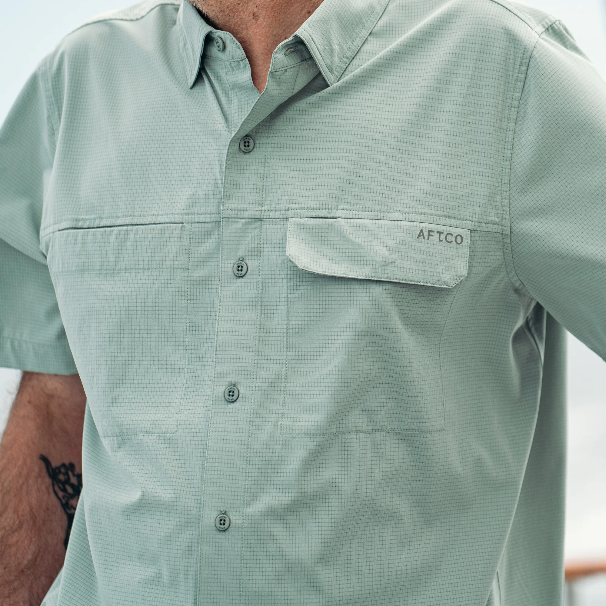 Air-O Mesh SS Button Down Shirt - Image 26