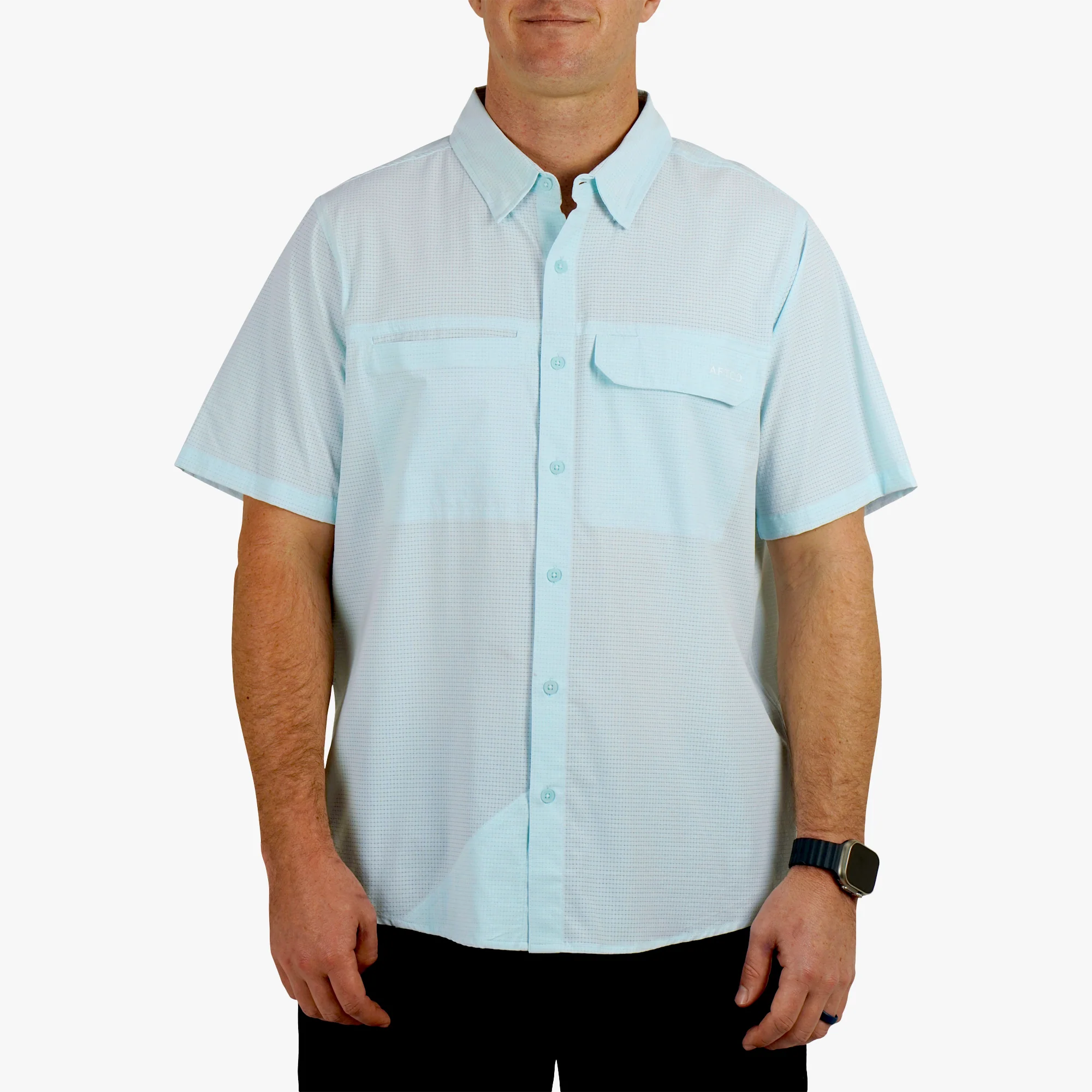Air-O Mesh SS Button Down Shirt - Image 5