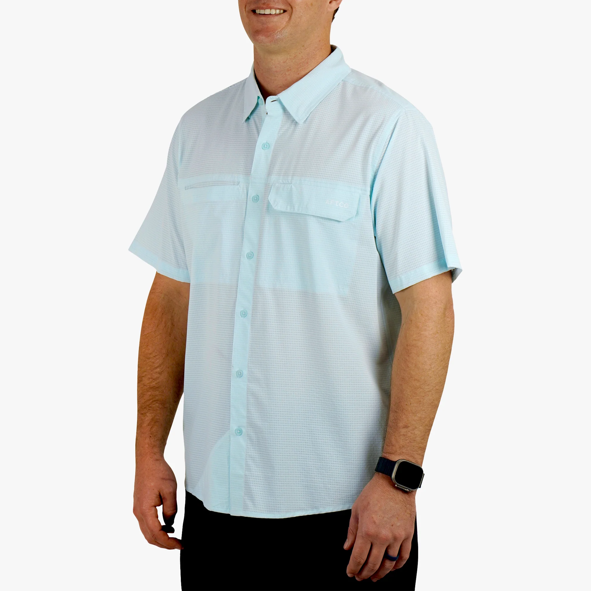 Air-O Mesh SS Button Down Shirt - Image 6