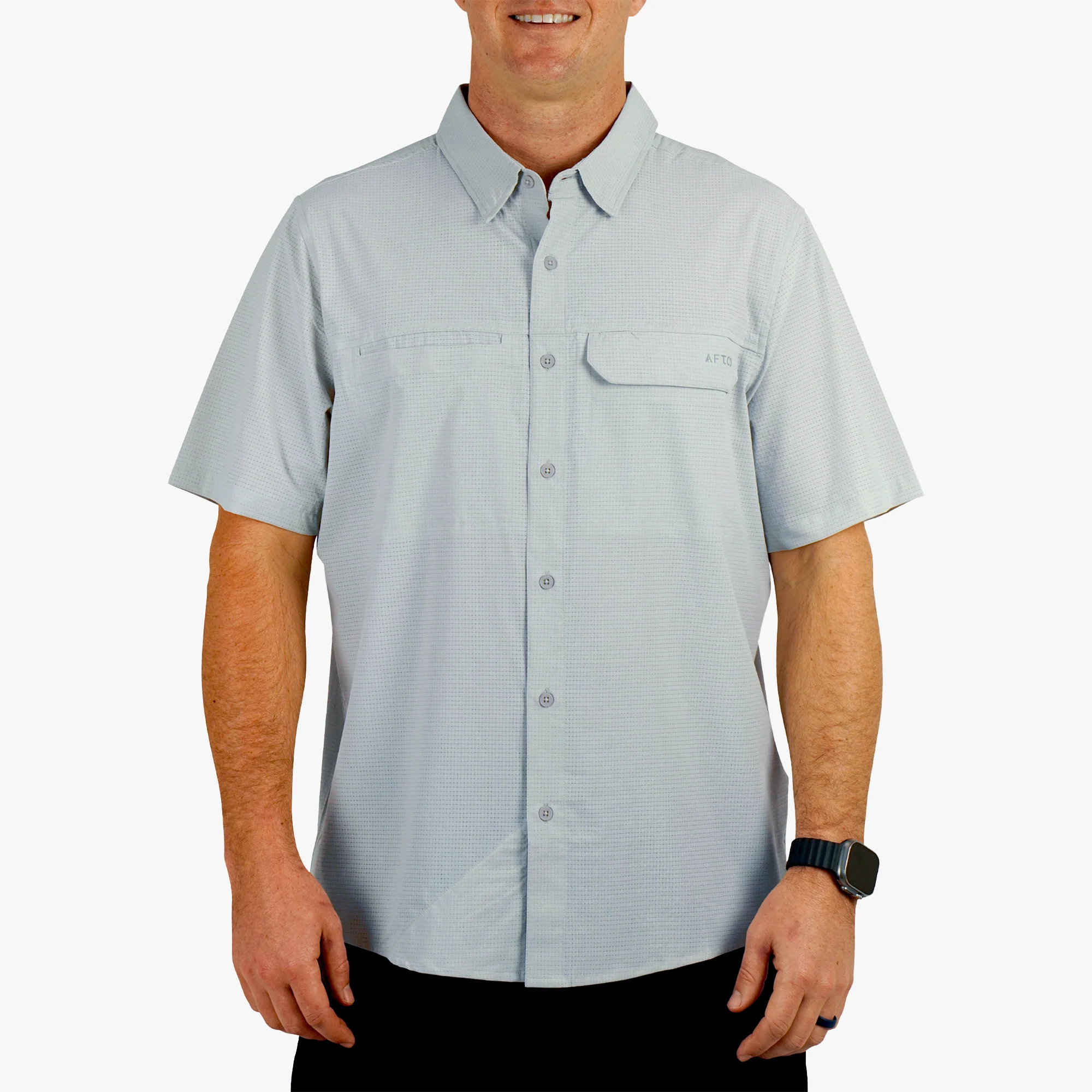 Air-O Mesh SS Button Down Shirt - Image 8