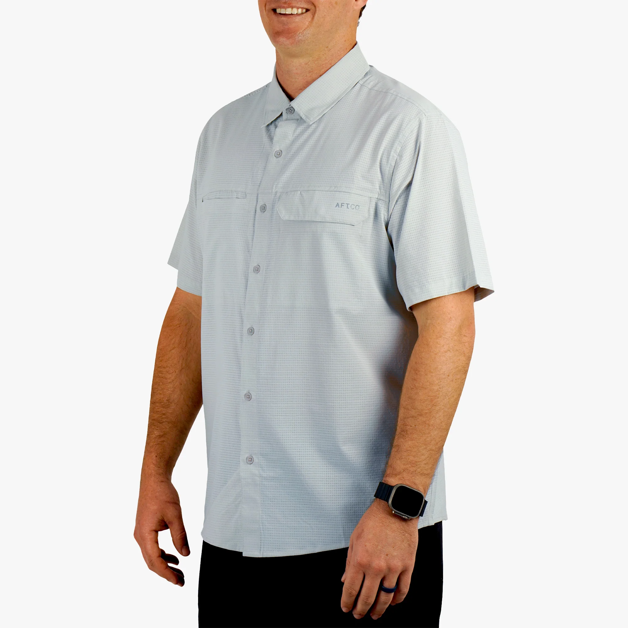 Air-O Mesh SS Button Down Shirt - Image 9
