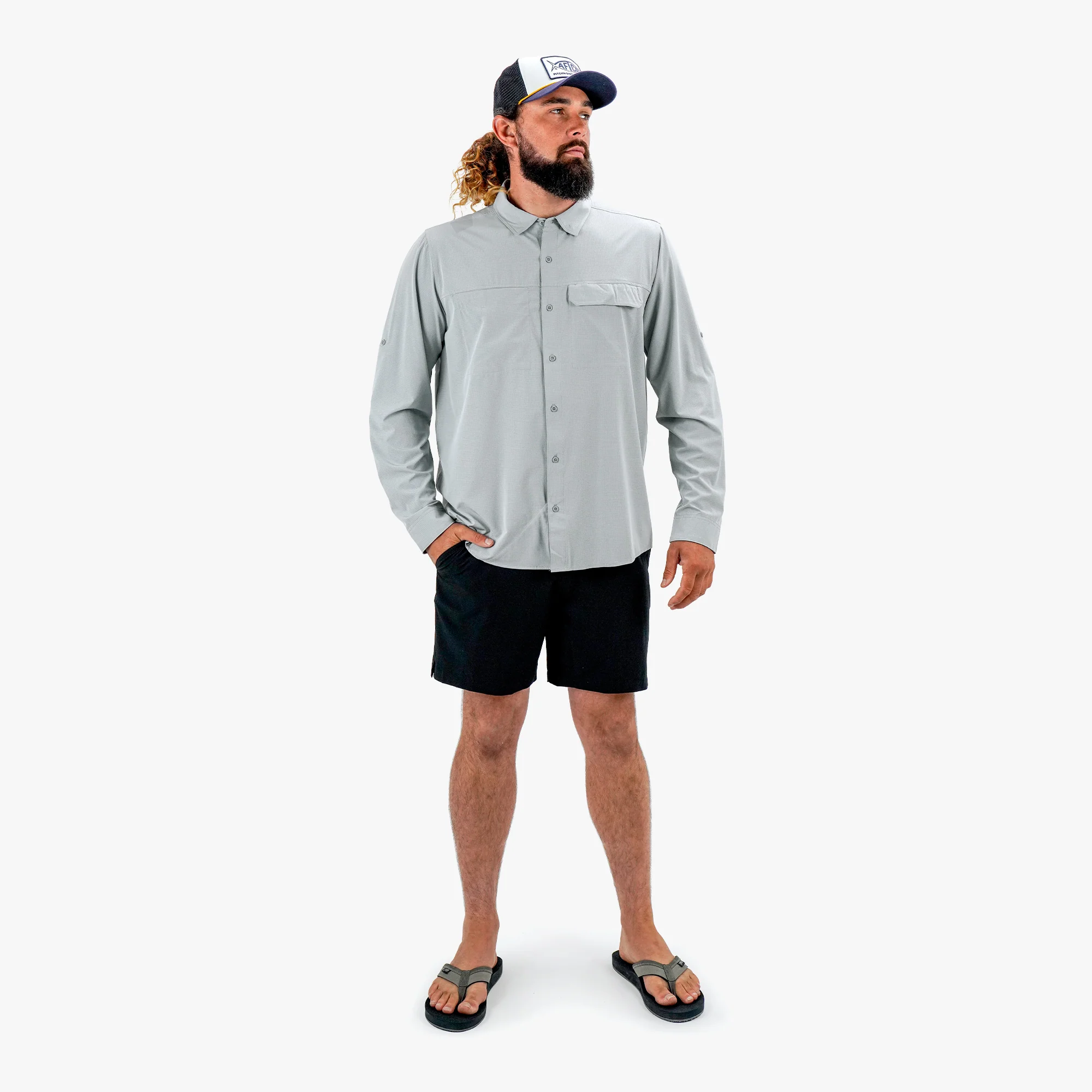 Air-O Mesh LS Button Down Shirt - Image 11