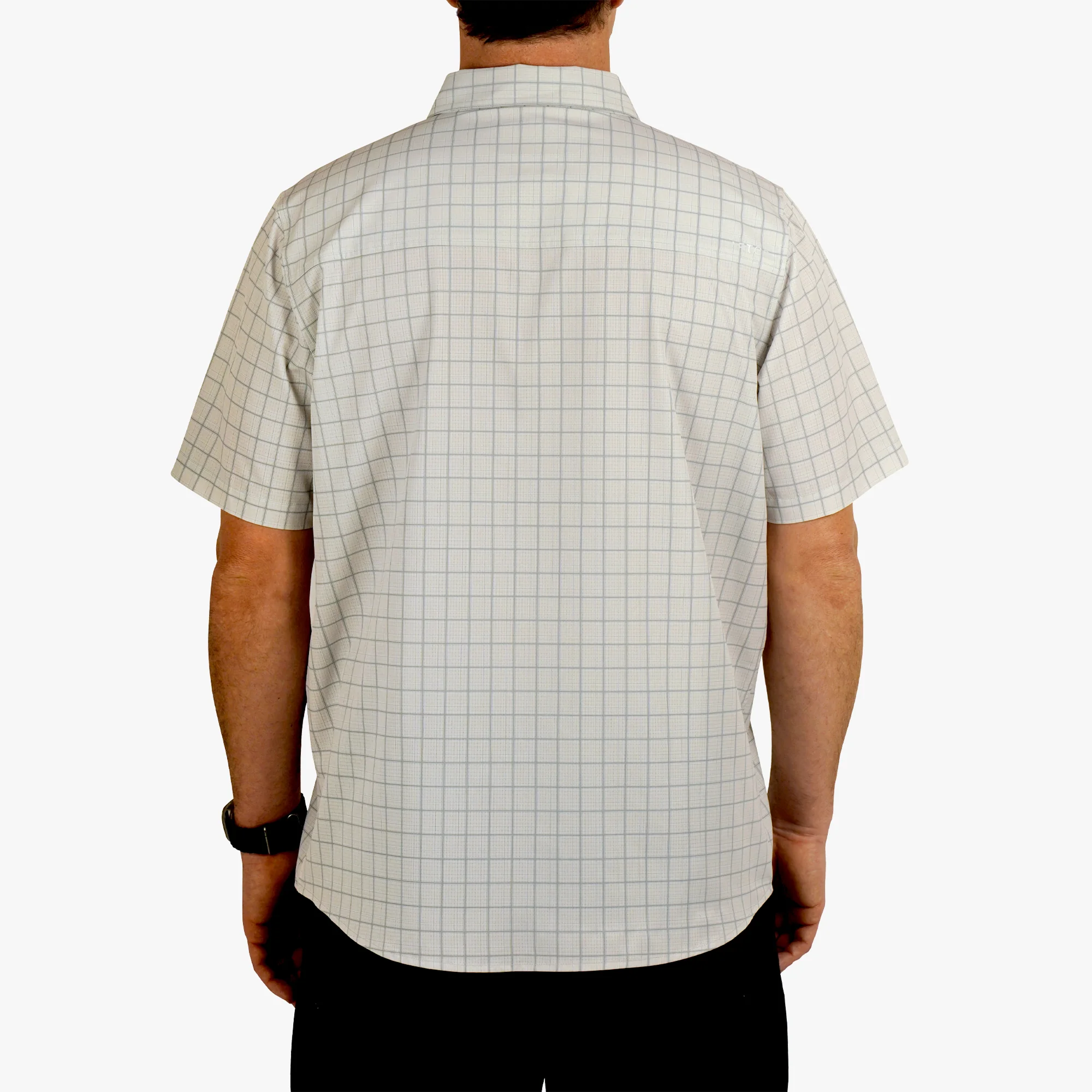 Air-O Mesh Printed SS Button Down Shirt - Image 11