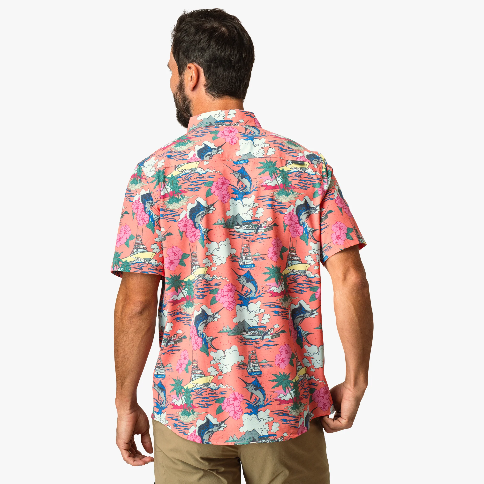 Boatbar SS Button Down Shirt | Conch - Image 4