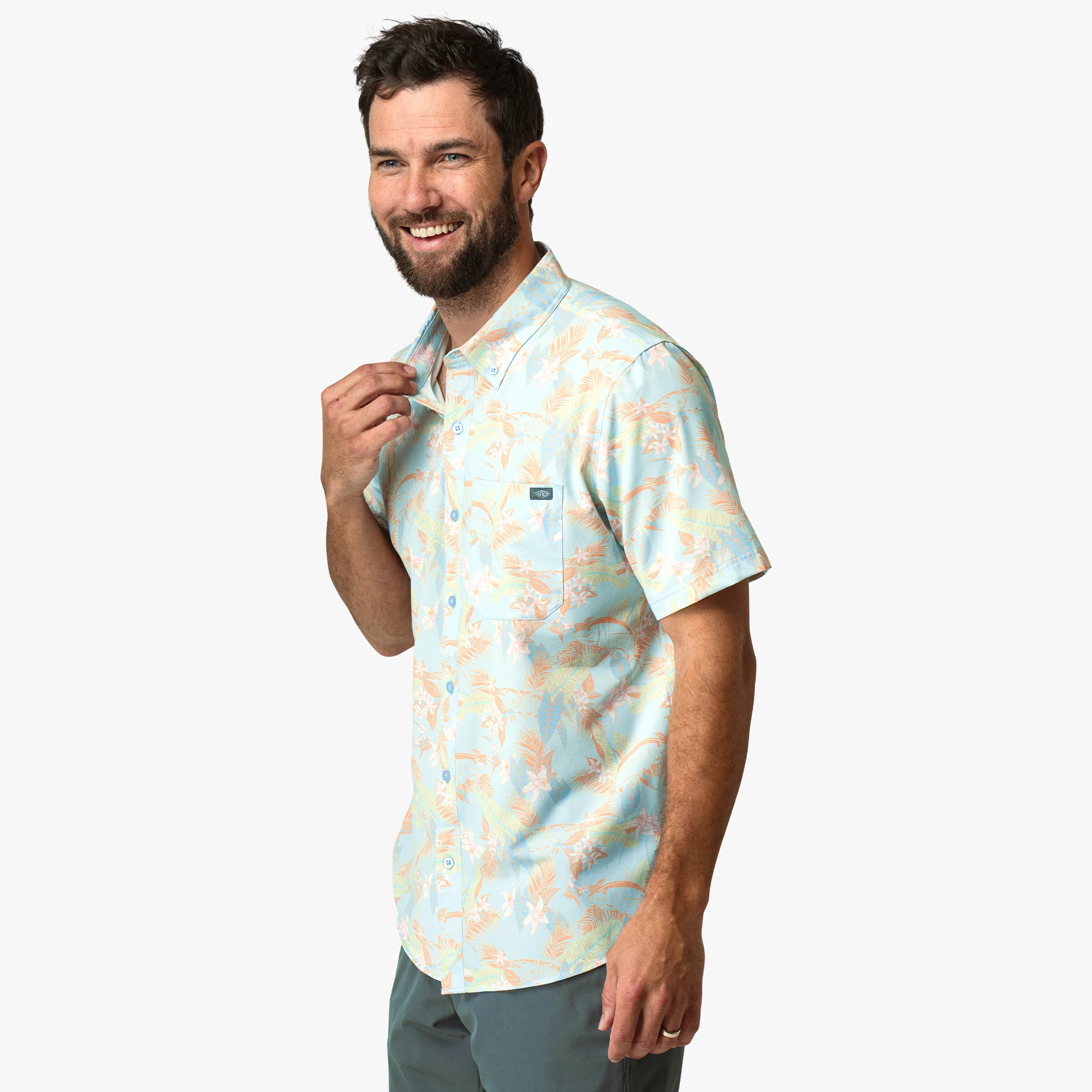 Boatbar SS Button Down Shirt | Oceanview - Image 3