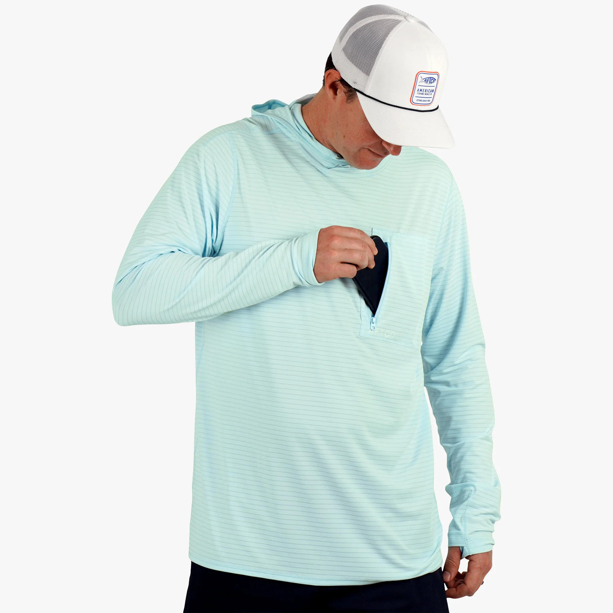 Channel Hooded Performance Shirt - Image 8