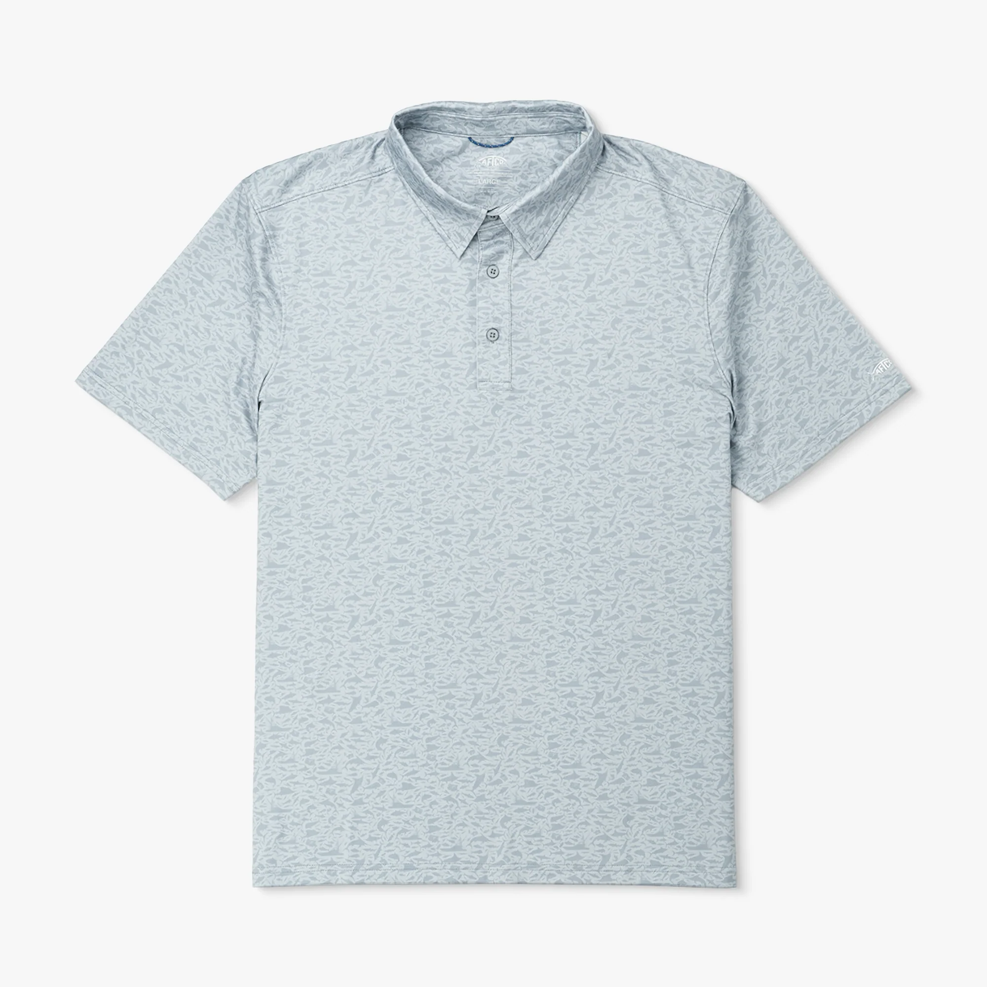 Cypress Printed Performance Polo Shirt - Image 2
