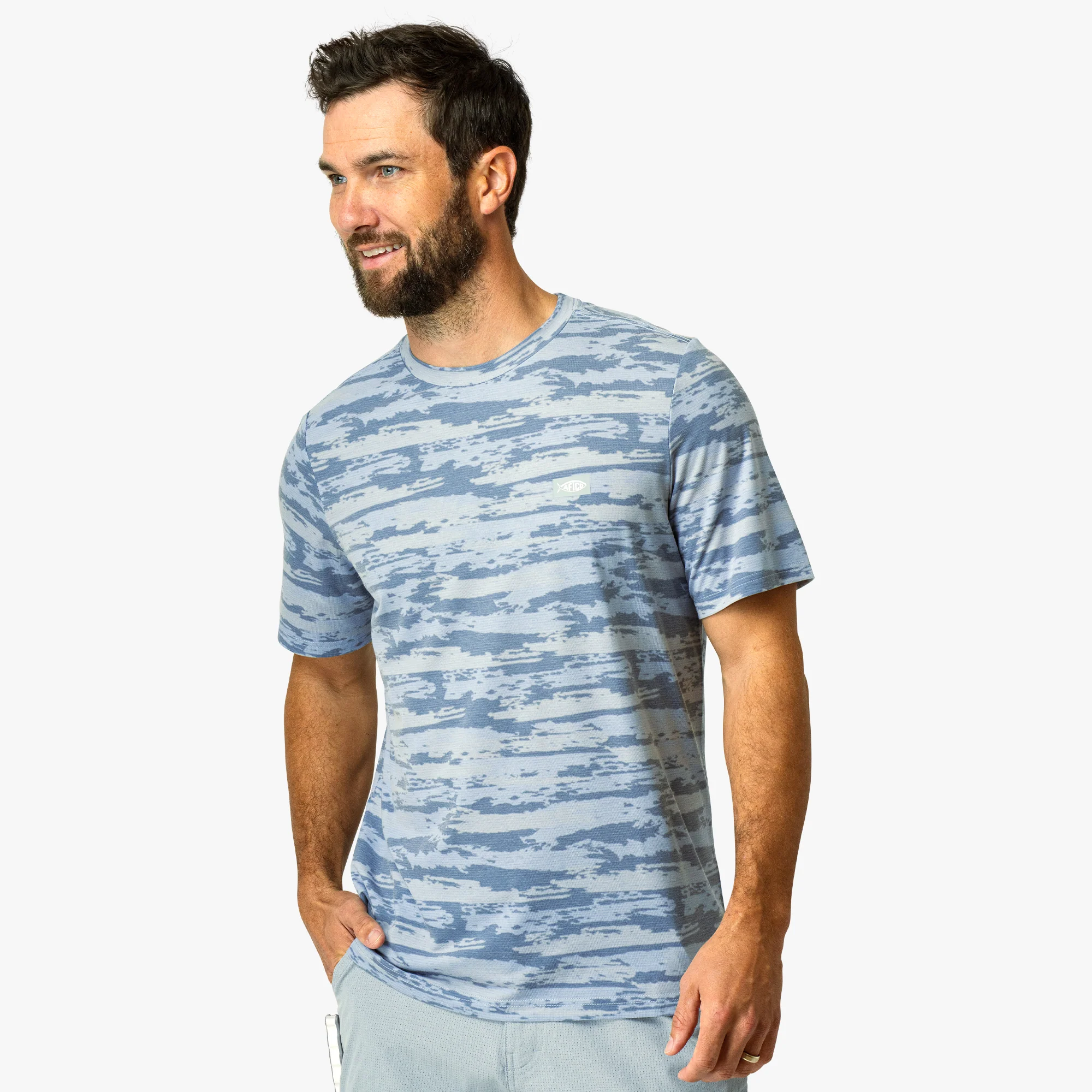 Ocean Bound SS Printed Performance Shirt - Image 4