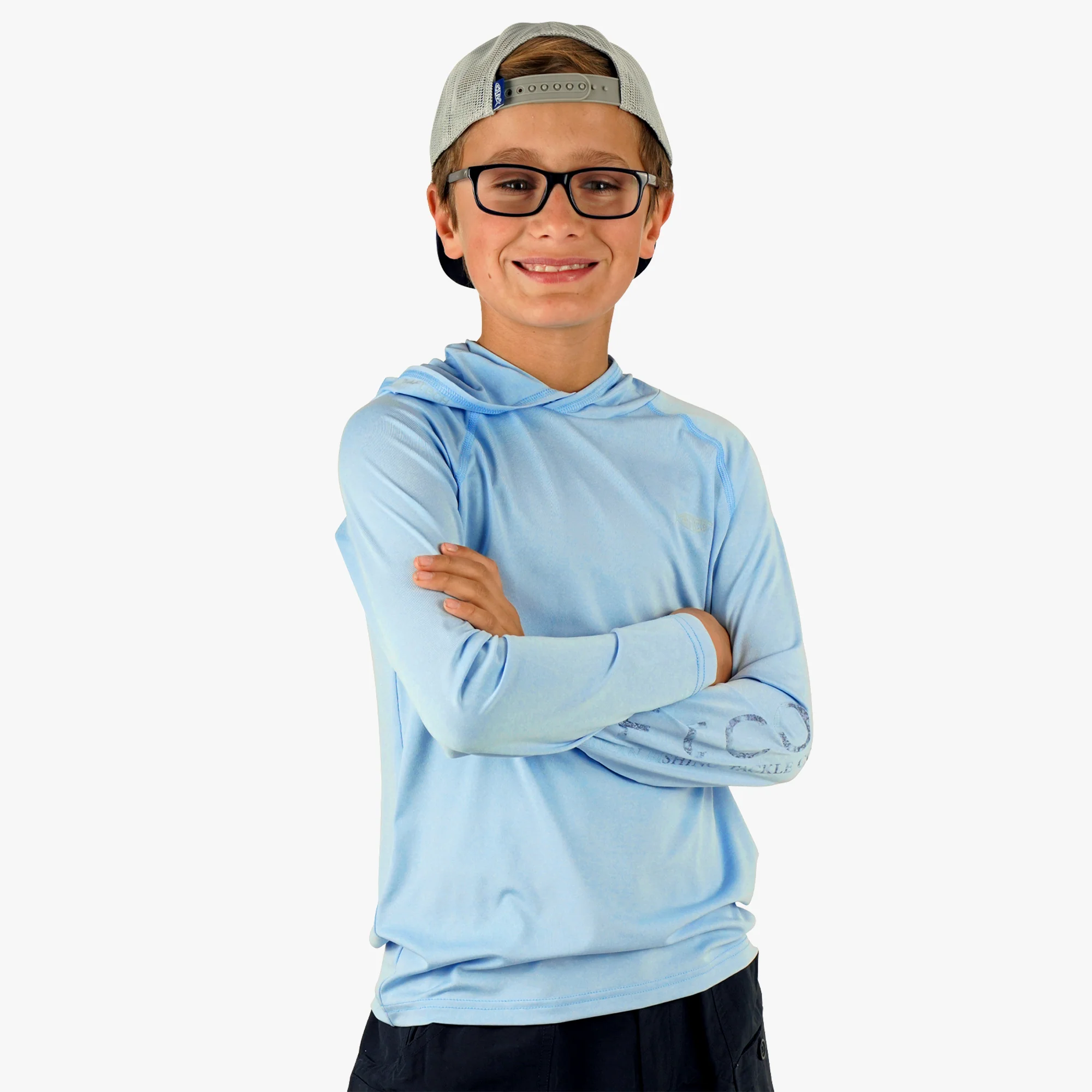 Youth Samurai Hood Performance LS Shirt - Image 11
