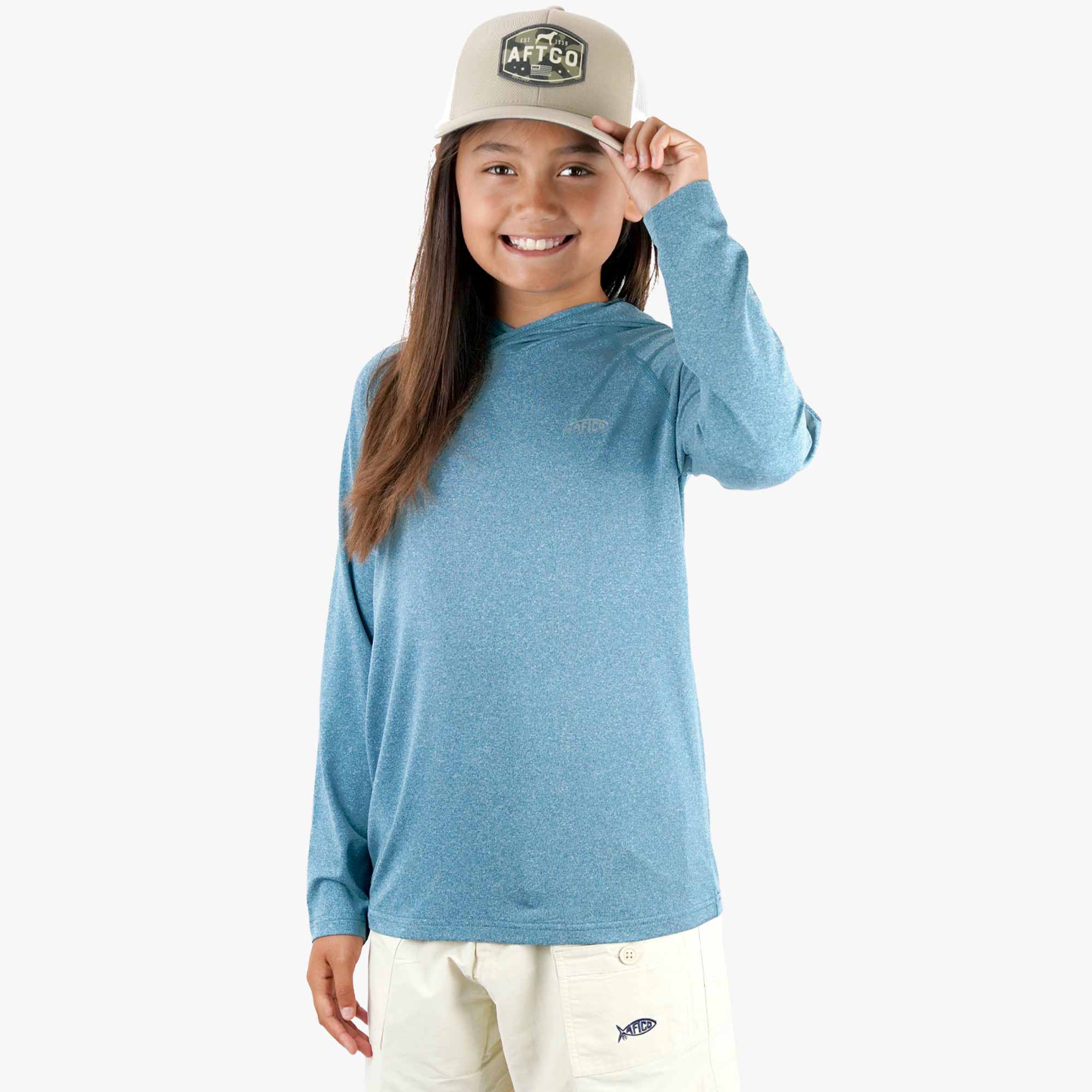 Youth Samurai Hood Performance LS Shirt - Image 5