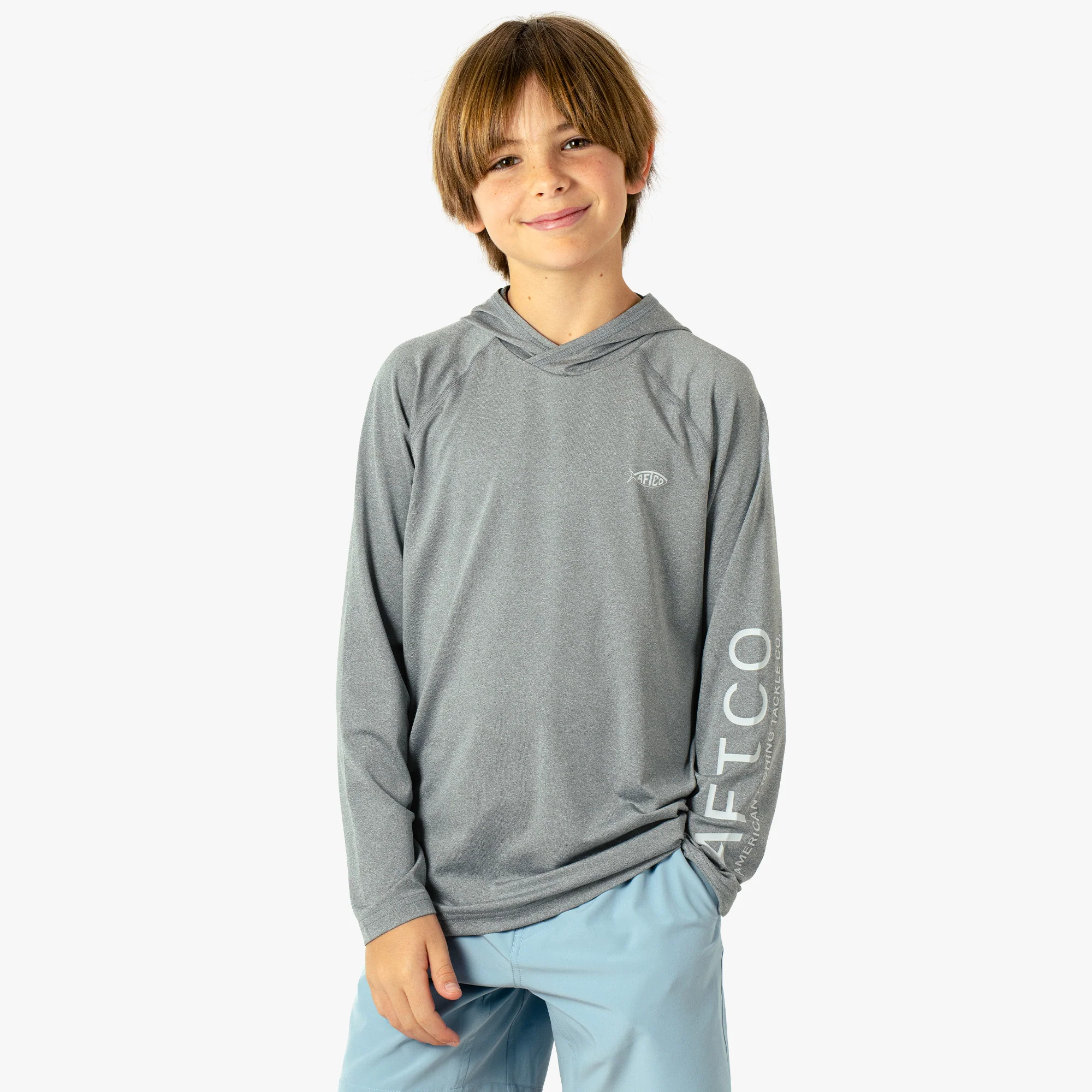 Youth Samurai Hood Performance LS Shirt - Image 8