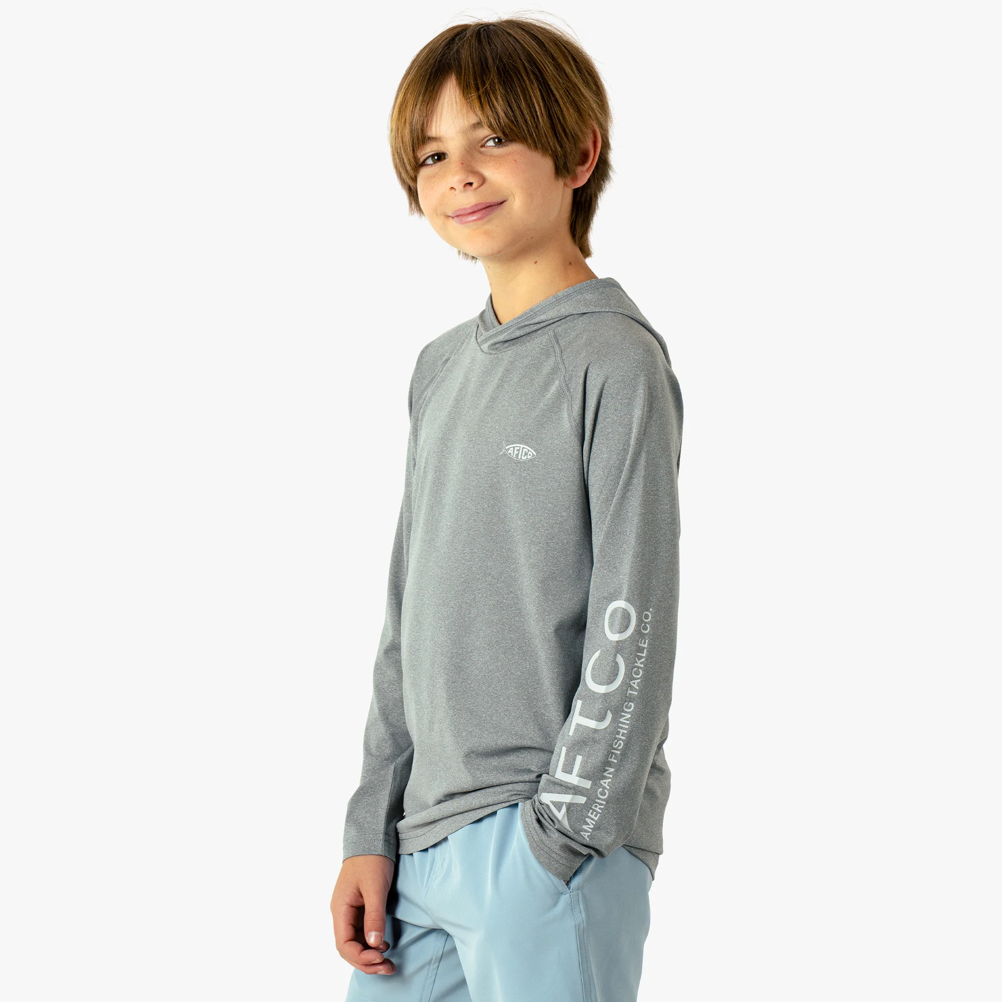 Youth Samurai Hood Performance LS Shirt - Image 9