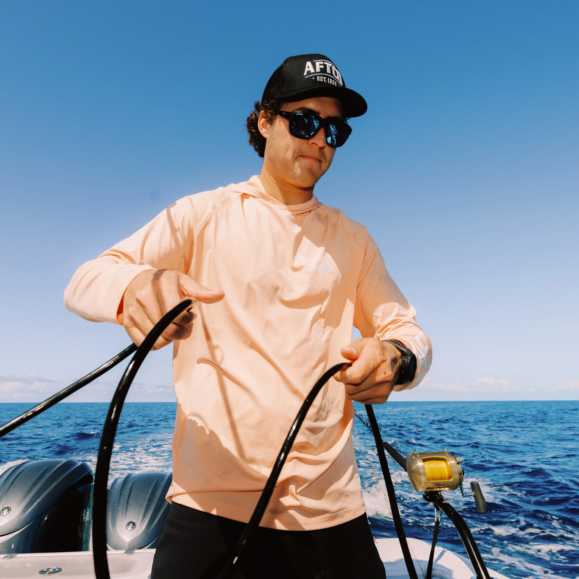 Samurai Sun Protection Hoodie Shirt - Image 44
