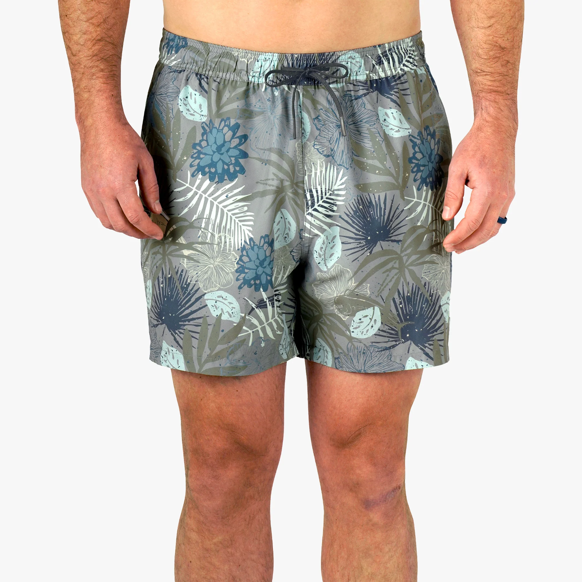 Strike Swim Shorts | Charcoal Print - Image 2
