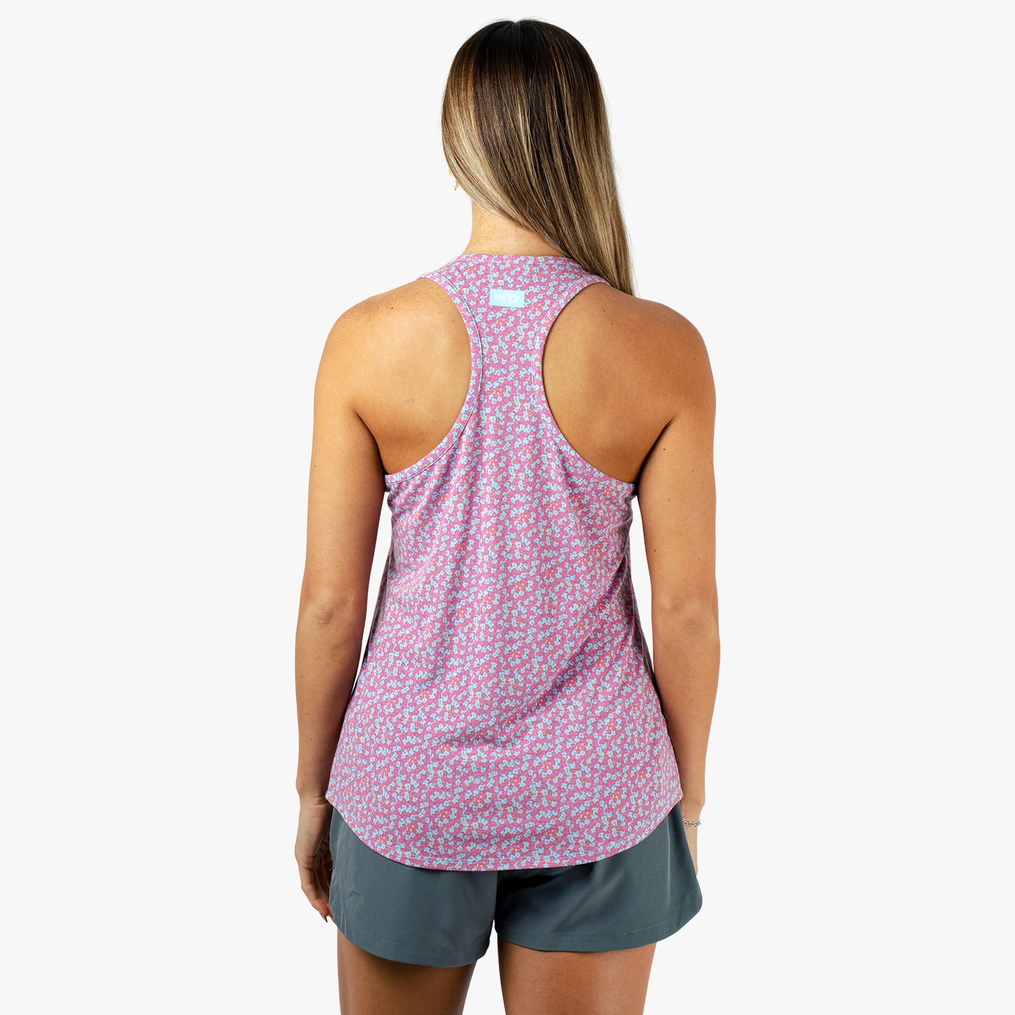 Women's Ocean Bound Printed Performance Tank | Pink - Image 5