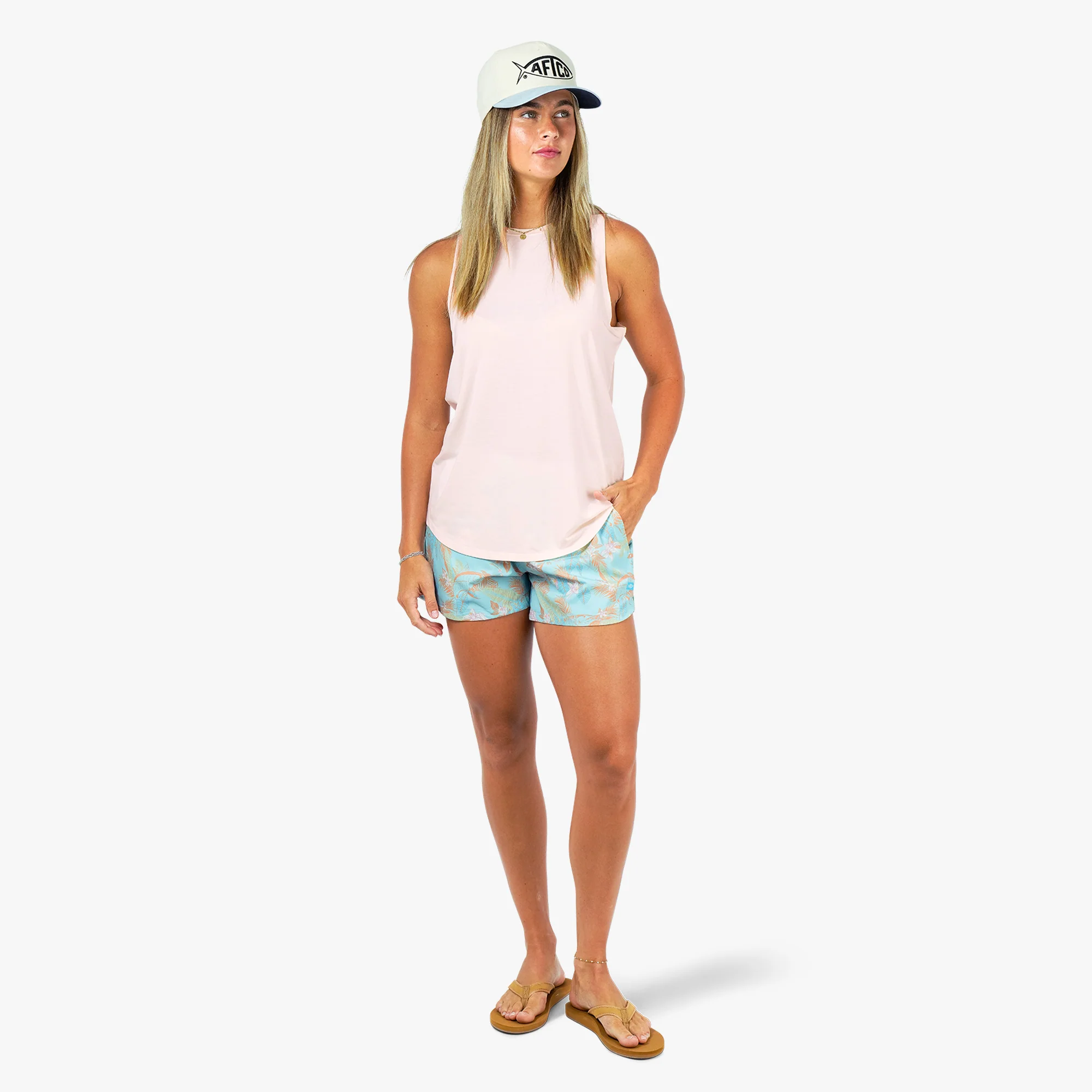Women's Printed Strike Shorts | Oceanview - Image 5
