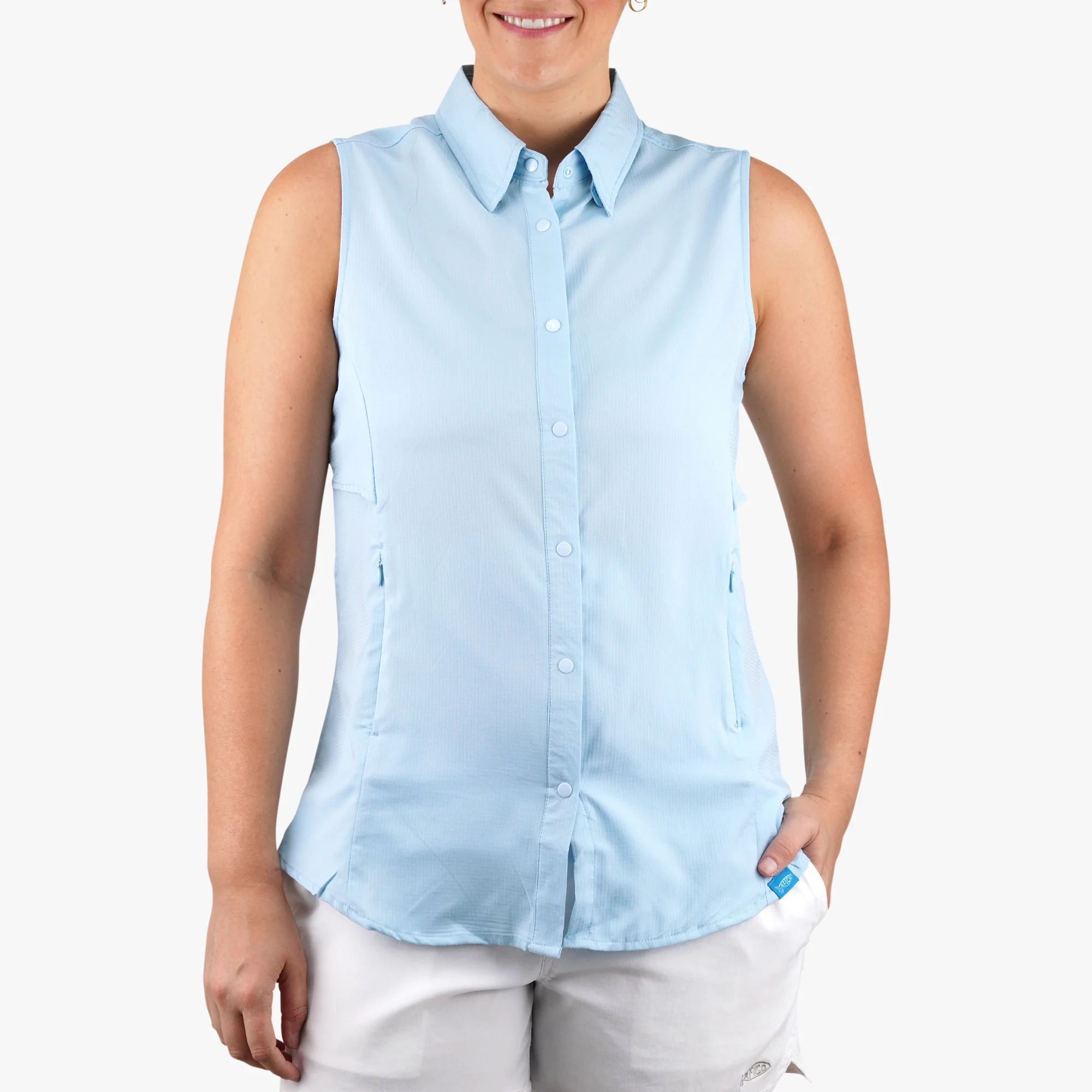 Women's Wrangle Sleeveless Vented Fishing Shirt - Image 4