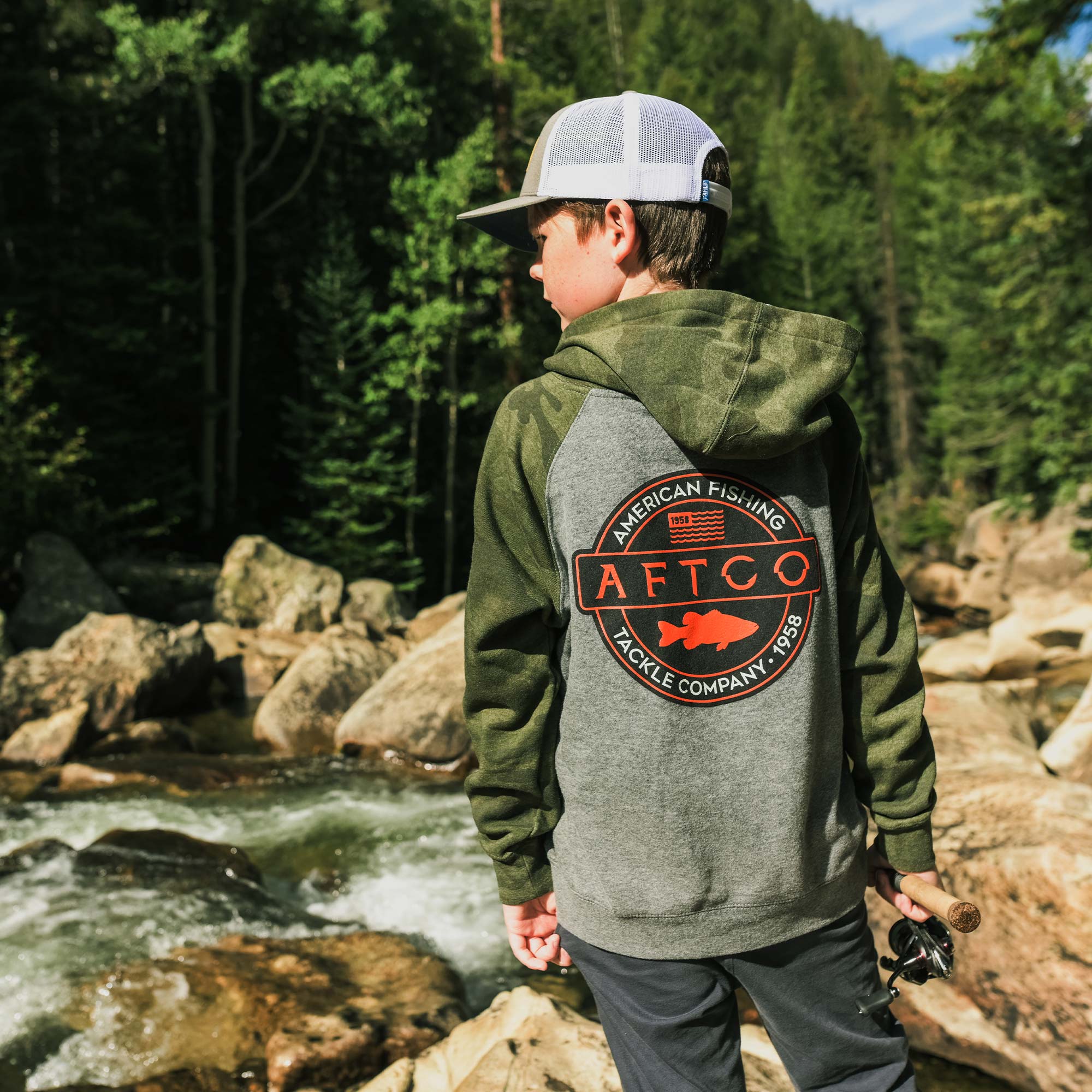 Youth Bass Patch Pullover Hoodie - Image 6