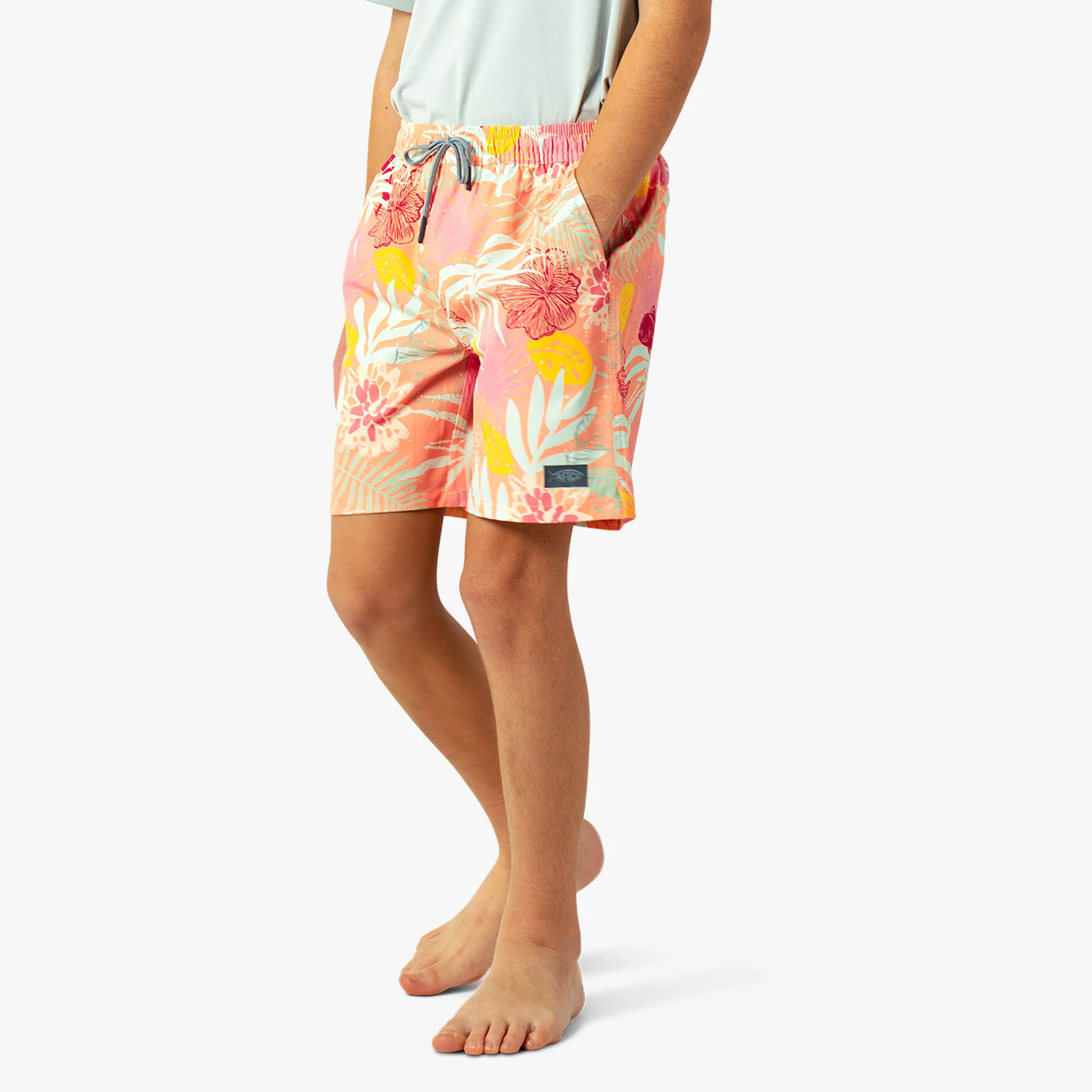 Youth Strike Printed Swim Shorts | Sunrise - Image 4
