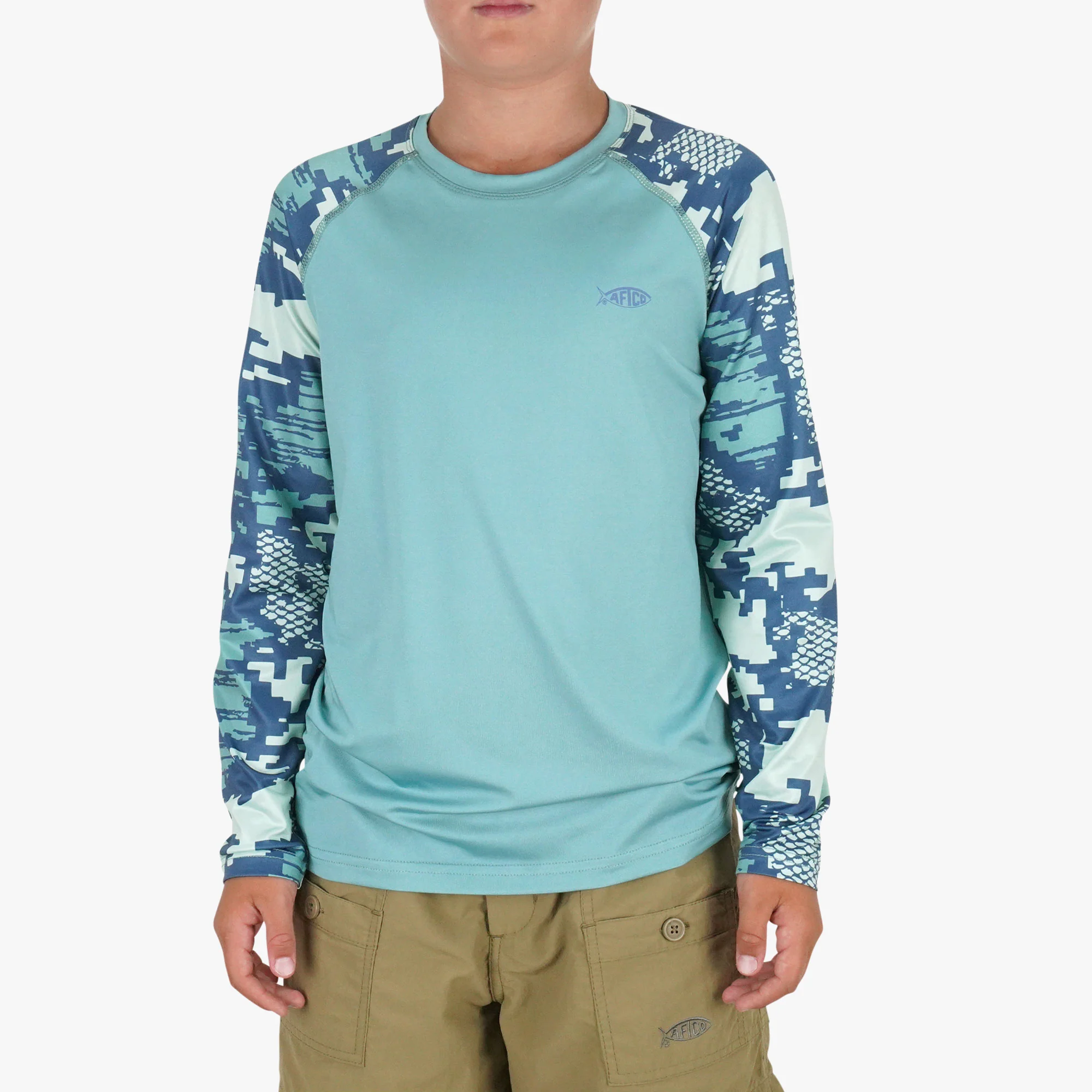 Youth Tactical Camo LS Performance Shirt - Image 7