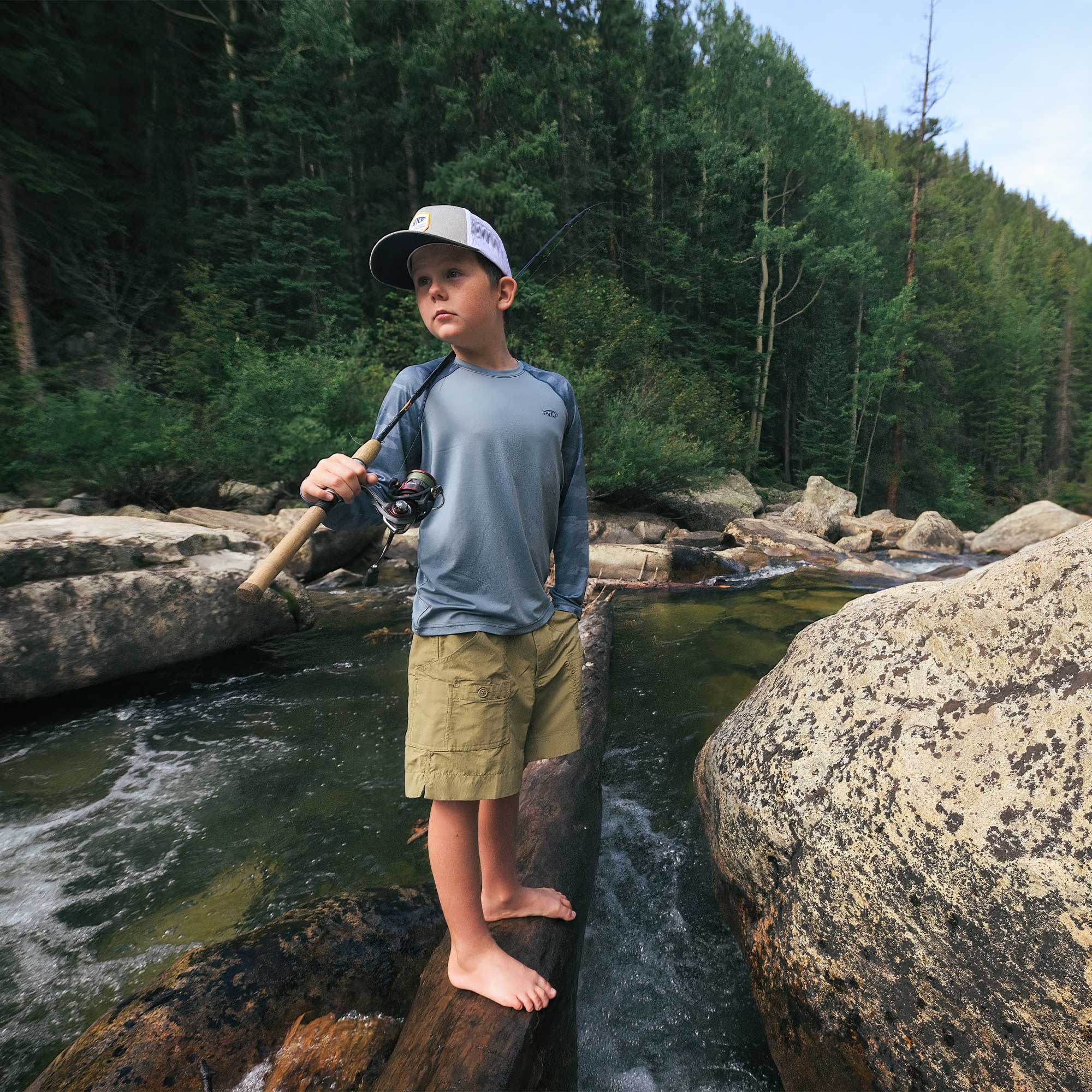 Youth Tactical Camo LS Performance Shirt - Image 9